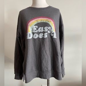New Wildfox Easy Does it rainbow shirt sweatshirt in a Small